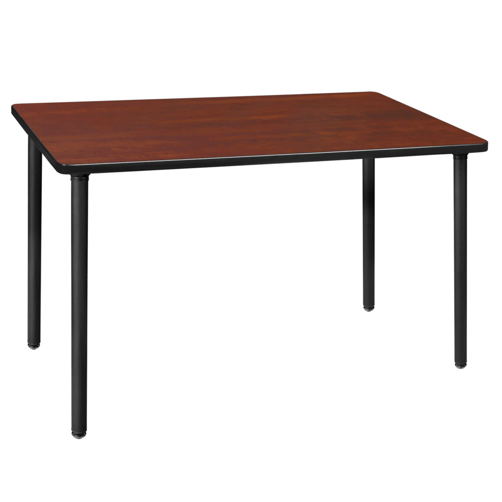 Regency Kee Folding Training Seminar Table — 42in. x 24in., Cherry/Maple Top, Black Legs, Model# MTF4224CHBK
